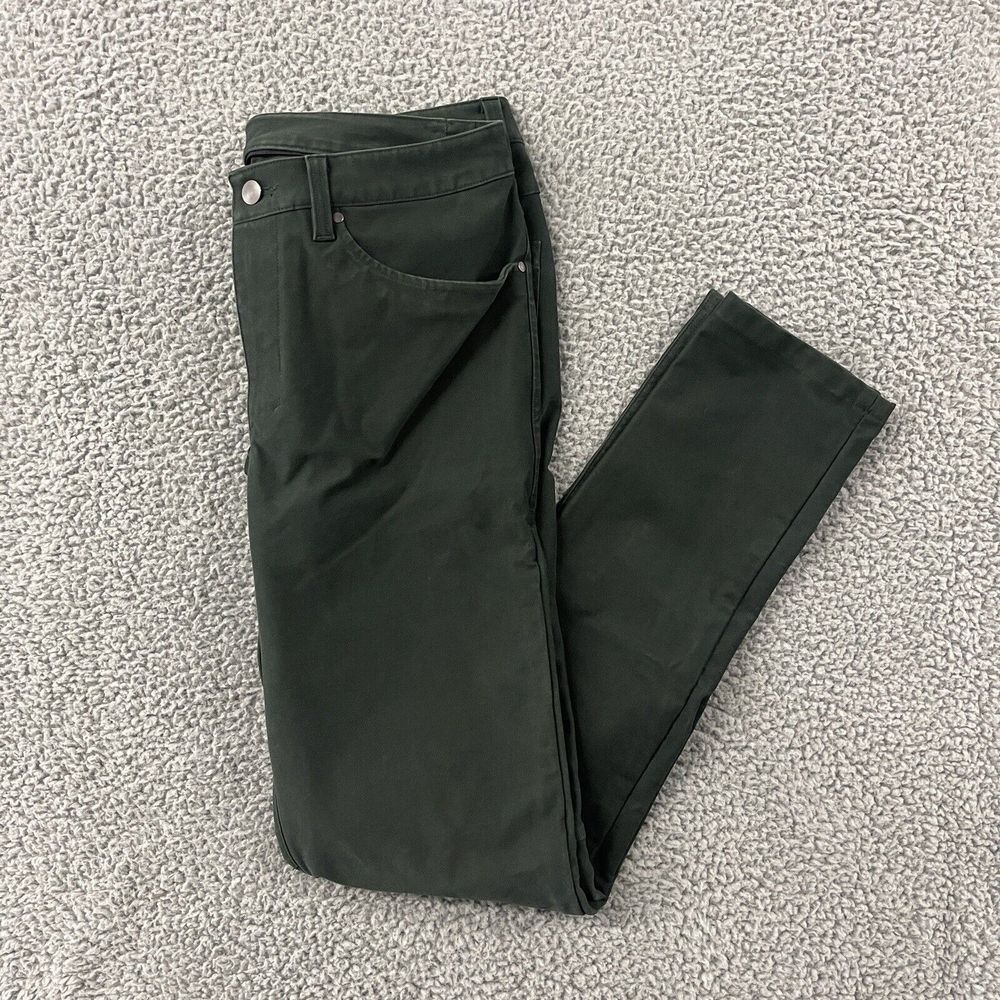Lululemon Pants Mens 32x33 Green ABC 5 Pocket Slim Fit Utilitech Casual Stretch